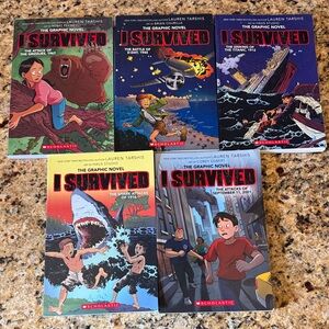 Scholastic I Survived Graphic Novels - Multicolor Adventure Set (lot of 5)
